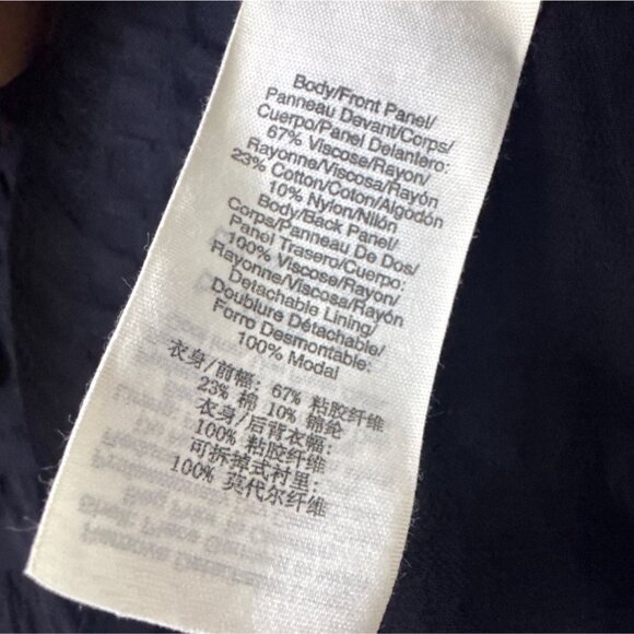 Black Sleeveless Sheer Layered Tank Top By Pure DKNY Womens M - Picture 4 of 5